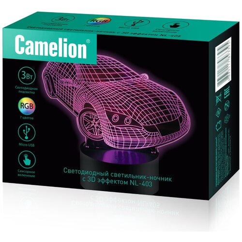  675   CAMELION LED NL-403 , 3, RGB, USB)