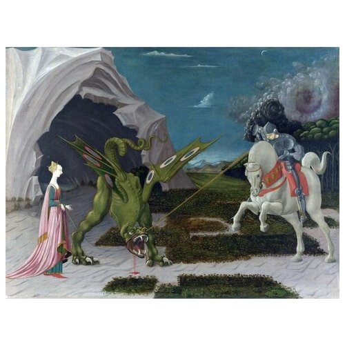  1220        (Saint George and the Dragon) 2   40. x 30.