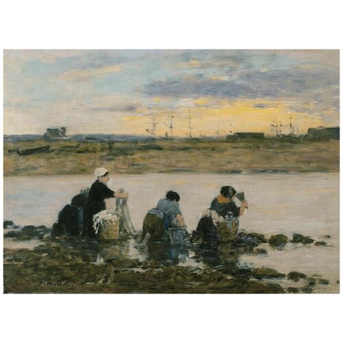  1260        (1880-1885) (Washerwomen by the River)   41. x 30.