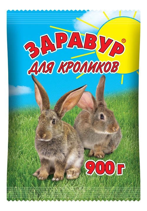 купить 119р Здравур для Кроликов 900 гр пакет