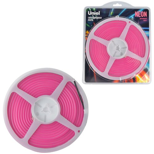  1755 Uniel ULS-N01-2835-120LED/m-6mm-IP67-DC12V-9W/m-5M-PINK   . NEON.  5.  .  .  Uniel