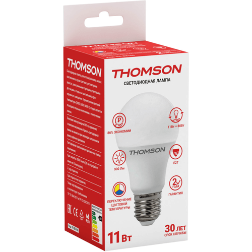 ������ 475� THOMSON LED A60 11W 900Lm E27 3000K/6500K/4000K 3-STEP CCT