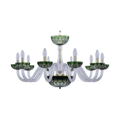  93922 1308/10/300 G Cl/Clear-Green/H-1I   Bohemia Ivele Crystal