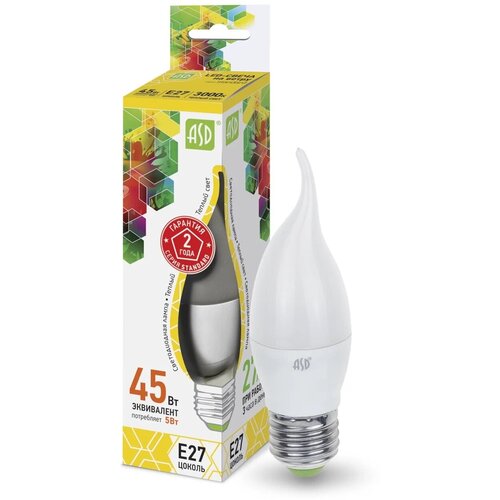 ������ 806� �������� ������������ ���� (10��) ASD led-����� �� �����-std 3000K, E27, 5 ��, 3000 �