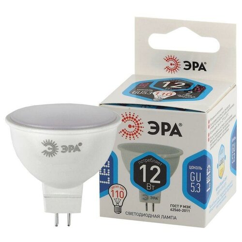 ������ 1106� ����� ������������ LED MR16-12W-840-GU5.3 (����, �����, 12��, �����, GU5.3) ��� (10/100/4000) �0040888 ��� (6��)