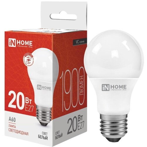������ 1355� ����� ������������ LED-A60-VC 20�� 230� �27 4000� 1900�� IN HOME