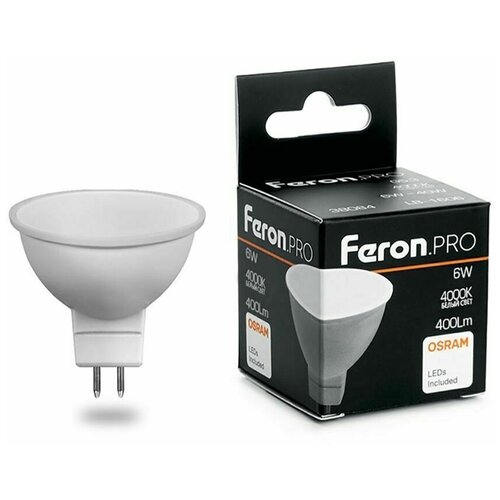 ������ 1800� ����� ������������ Feron.PRO LB-1606 MR16 G5.3 6W 4000K 38084, 10 ���� � ���������