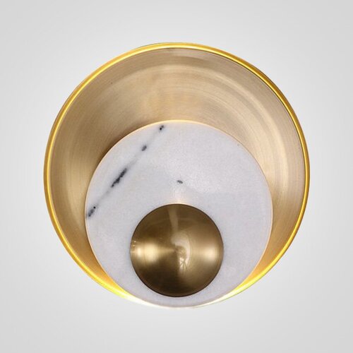  18400  Ginger & Jagger Pearl WALL LAMP round gold