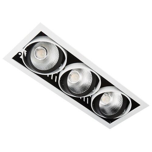  6297   Cardano Led T813 BK/CH 3*12W 4200K Ambrella Light