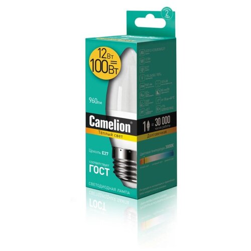 ������ 155� ����� ������������ ����� Camelion LED12-C35/830/E27 12�� 3000�