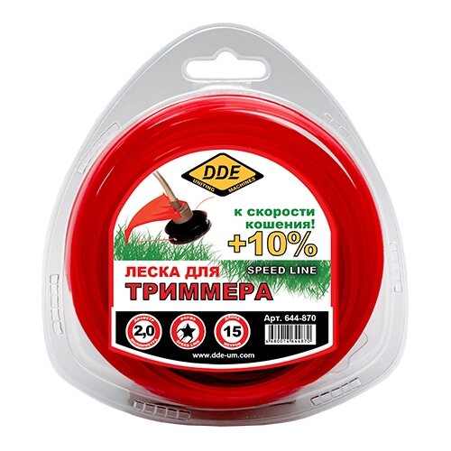  2111    DDE Speed Line 2.0mm x 498m Red 644-900