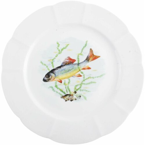 купить 4800р Винтажная тарелка для рыбных блюд 