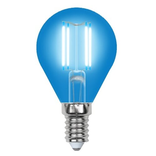  195   UNIEL LED-G45-5W/BLUE/E14 GLA02BL