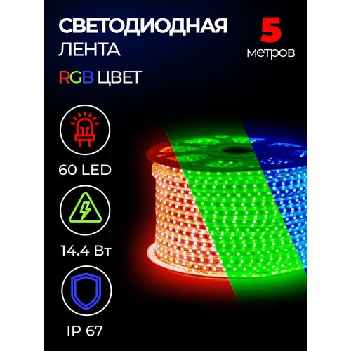  1410   SMD 5050, 60 LED, 220 , 14.4 , IP67, RGB