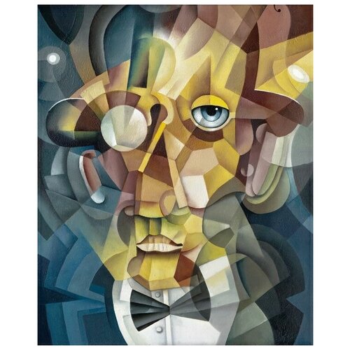  1190       (A man with a monocle) 30. x 37.