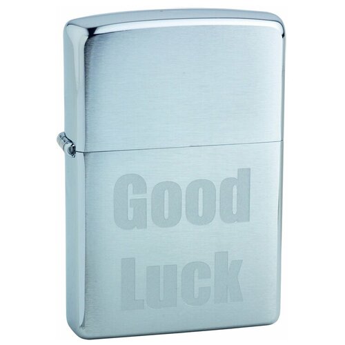  4712  ZIPPO Good Luck,   Brushed Chrome, /, , , 38x13x57