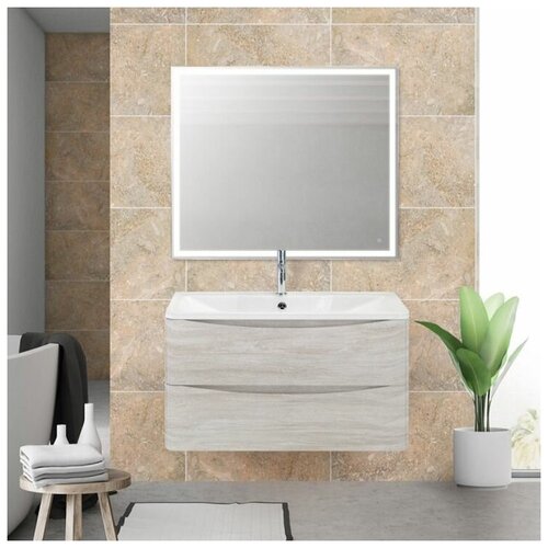  43060    BelBagno ACQUA 90 Rovere Vintage Bianco