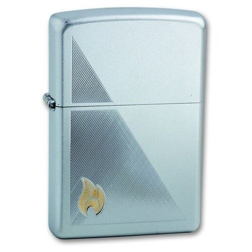  4450    ZIPPO Classic 205 Zippo Flame   Satin Chrome