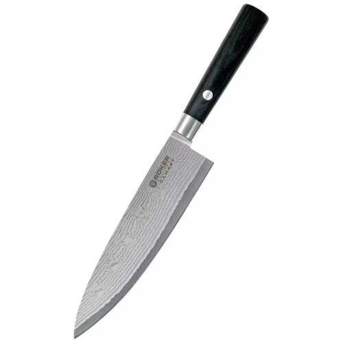  13920 Boker   17  Damast Black Kochmesser Klein (130419DAM)