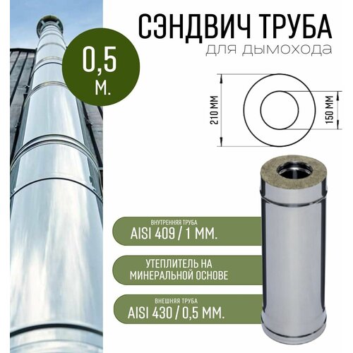 ������ 3370� ������� ��� �������� 0,5 ����� 150/210 ��., ���������� AISI 409, 1 ��./���������� AISI 430, 0,5 ��.