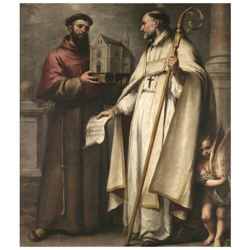 ������ 1120� ����������� �� ������ ������ ������ � ������ ����������� (1665-1666) (Saint Leander and Saint Bonaventure) ������� ��������� ������� 30��. x 35��.