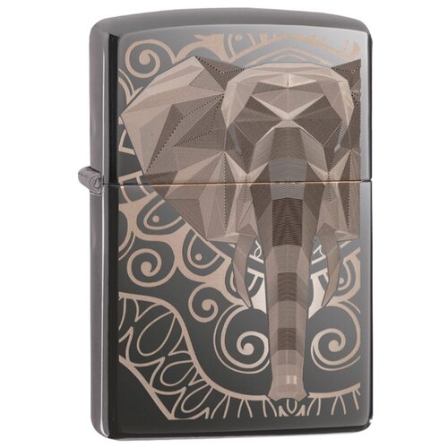  6900  ZIPPO Elephant Fancy Fill Design Black Ice 49074