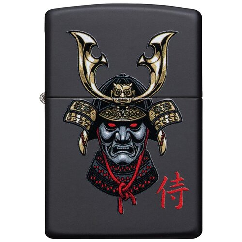  5100    ZIPPO 49259 Samurai Helmet Design   Black Matte -  