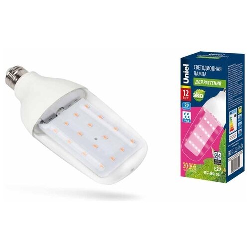  617      LED-B82-12W/SPBR/E27/CL PLP33WH Uniel UL-00007647