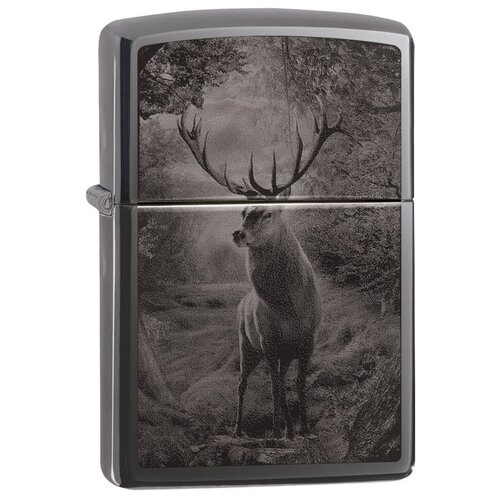  5470    ZIPPO Classic 49059 Deer Design   Black Ice - 