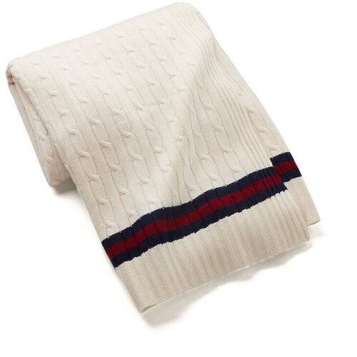  204037 Cable Cashmere Cream/Navy 