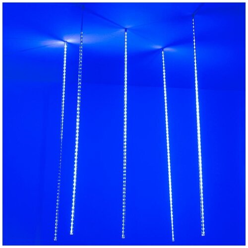  8561   [2 ] Icefall ARD-ICEFALL-CLASSIC-D12-1000-5PCS-CLEAR-120LED-LIVE BLUE (230V, 11W)