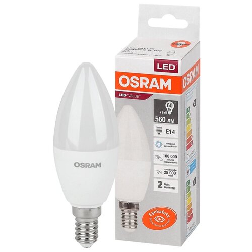  404   OSRAM LED Value B, 560, 7 ( 60), 6500