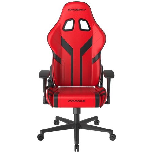  39063  /   DXRacer Peak Prince up to 100kg/180cm, top gun, 3D armrest, leatherette, recline 135, 2' wheels, red black