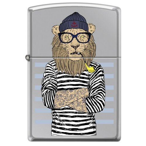  4410  -  . High Polish Chrome Zippo 250_lion GS