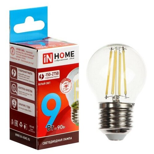 ������ 225� ����� ������������ IN HOME LED-���-deco, 9 ��, 230 �, �27, 4000 �, 1040 ��, ����������