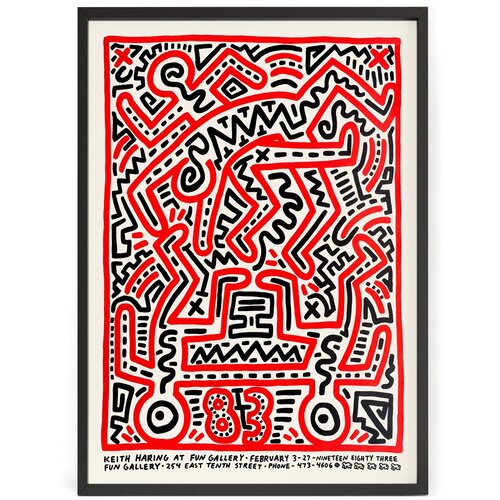  990 -      (Keith Haring) 1983  50 x 40   
