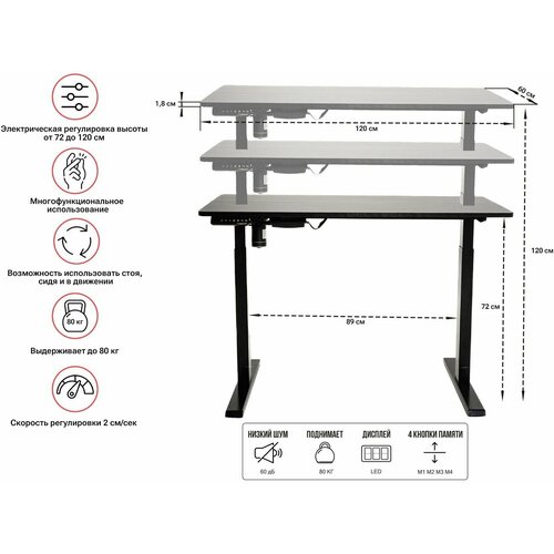  33890   UNIX Fit Wood E-Desk