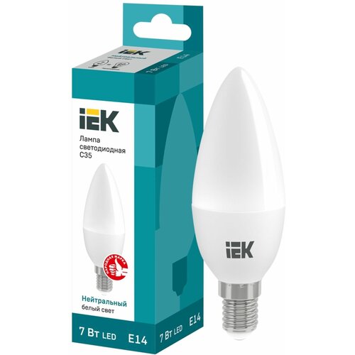 ������ 1718� ����� IEK LED C35, �����, 7��, 230�, 4000�, E14 - 10 ��.