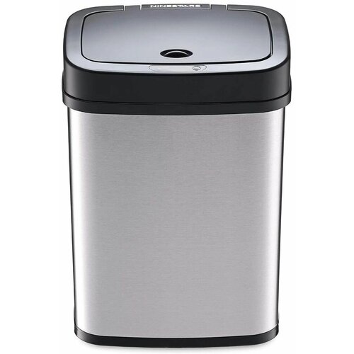  3870   Ninestars Stainless Steel Sensor Trash Can, 15  (DZT-15-5), 