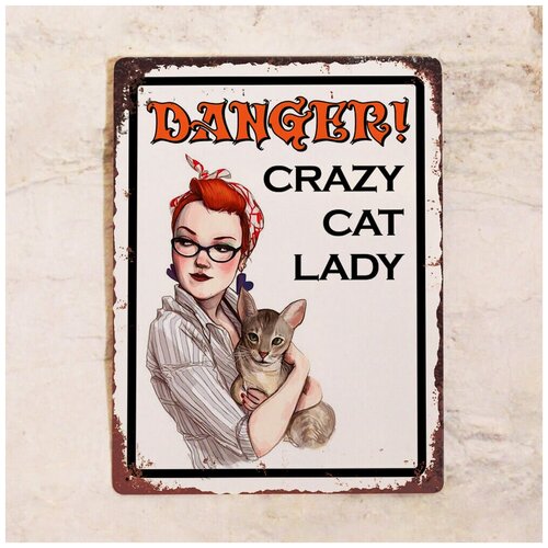 ������ 842� �������� �������� DANGER - Crazy Cat Lady, ������, 20�30 ��