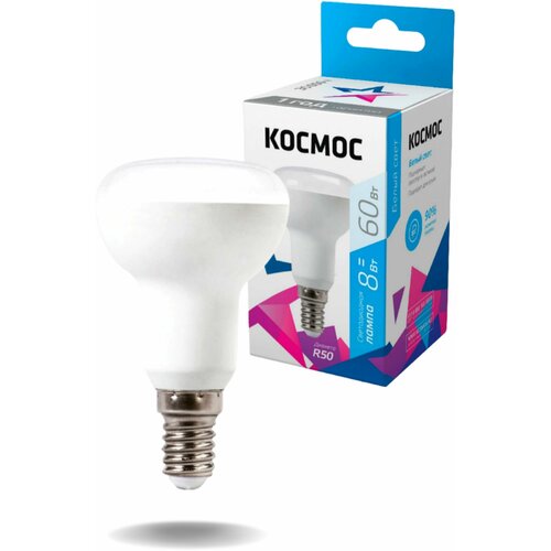 ������ 650� ����� ������������ R50 8�� 220� E14 4500� ������ Lksm_LED8wR50E1445 (2��.� ����.)