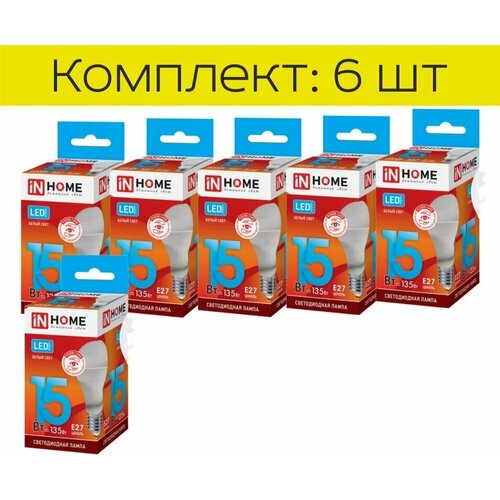 ������ 859� �������� In Home LED-A60-VC E27 15W 4000� 230V 1350Lm 4690612020273 (6��)