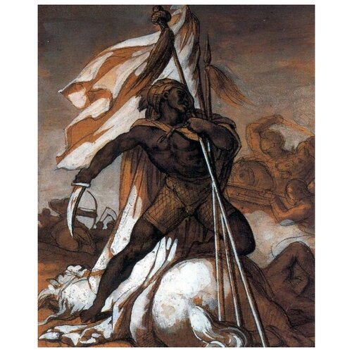  1700       (Composition with warrior)   40. x 49.