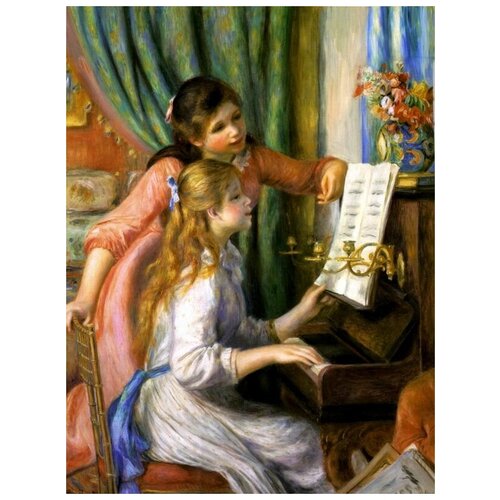  1800       (Girls at the piano) 40. x 53.