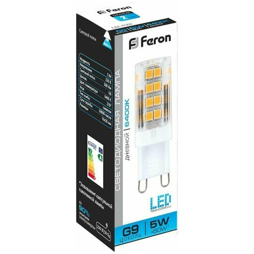 ������ 514� Feron LB-432 ����� ������������, JCD9 (����������), 5W 230V G9 6400� 1 ��.