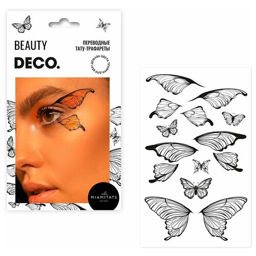  711     `DECO.` EYELINER by Miami tattoos  (Butterfly)