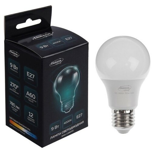 ������ 221� ����� c����������� Luazon Lighting, A60, 9 ��, E27, 780 ��, 4000 �, ������� ���� 9322247