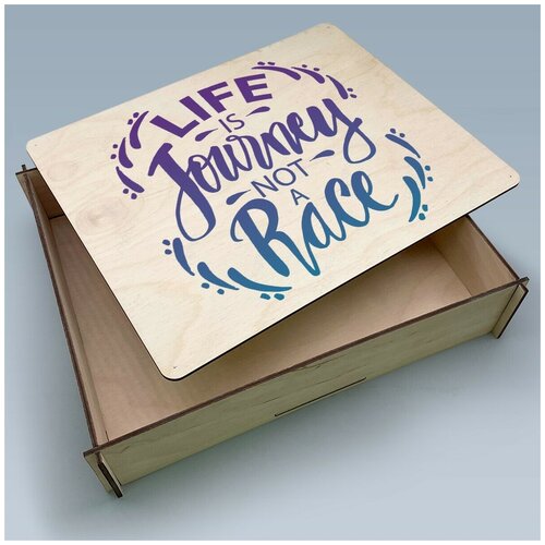  479          L  26,5x21,5   life is journey not a race - 202