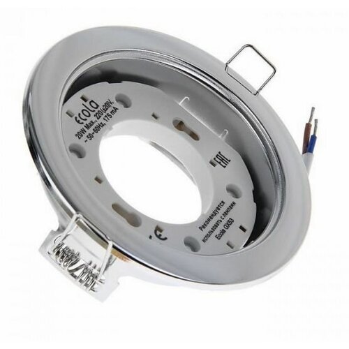  140 Ecola GX53 H4 Downlight without reflector_chrome () 38x106