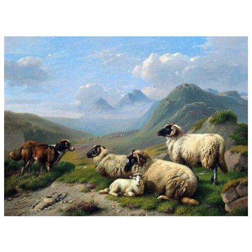  1260       (Dog and Sheep) 41. x 30.